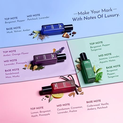 Park Avenue Luxury Perfume Gift Set for Men, 4x20 ml