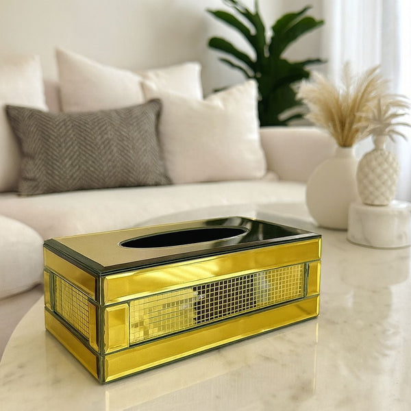 Gold Mirror Luxury Tissue Box