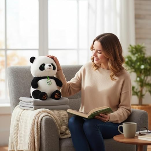 Logo Panda Plush Soft Toy  35cm