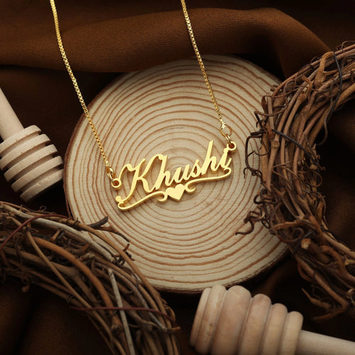 Personalised Bottom Heart Name Necklace