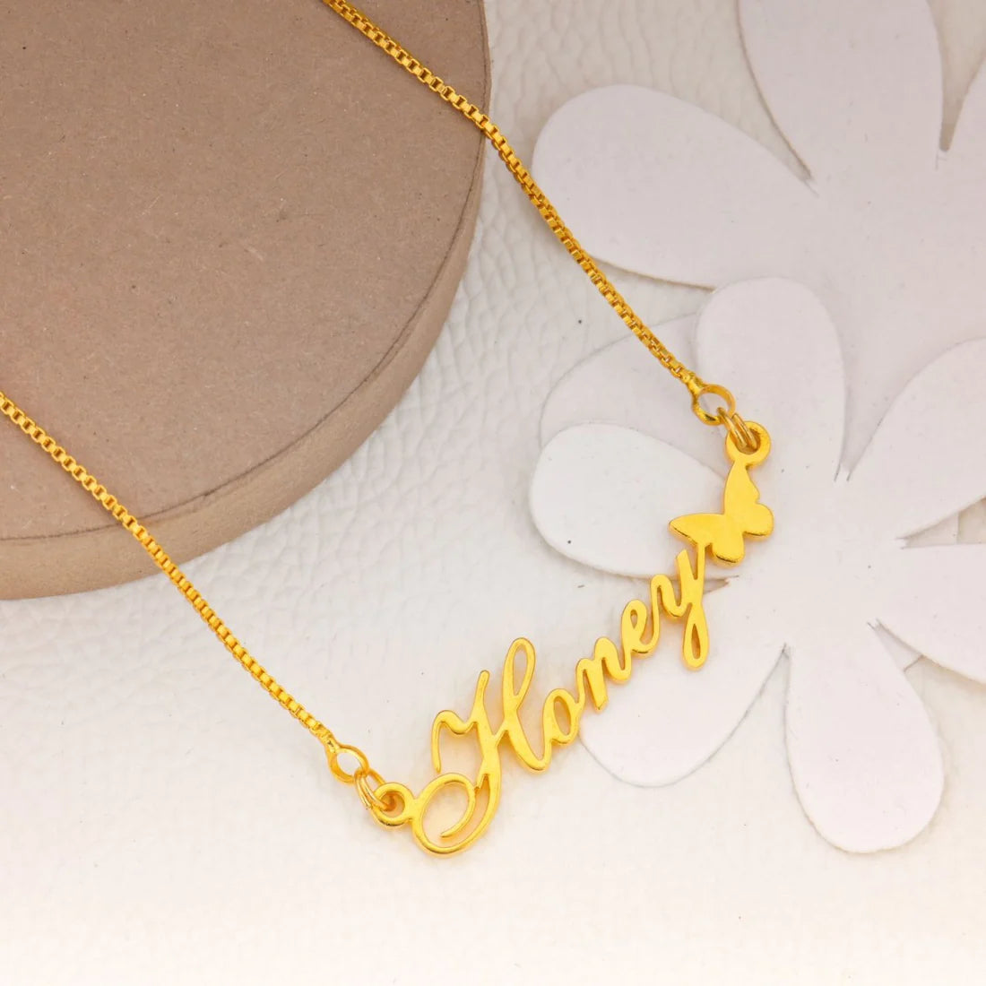 Personalised Butterfly Name Necklace