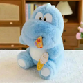 Pizza Eating Dinosaur Plushie (Blue)