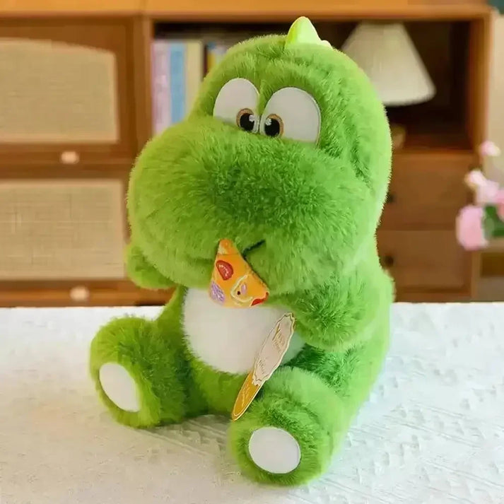 Pizza Eating Dinosaur Plushie 30cm