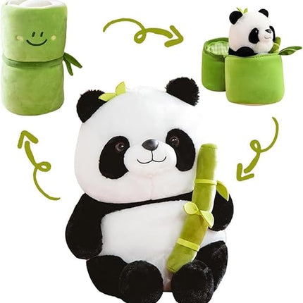 Cute Panda Plush with Bamboo Soft Toy 50cm