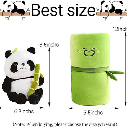 Cute Panda Plush with Bamboo Soft Toy 50cm