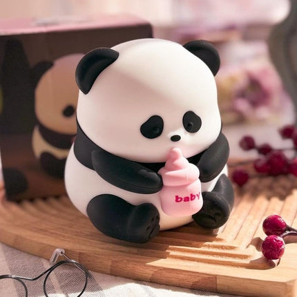 Panda Drinking Milk Silicone Night Lamp