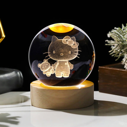 Hello Kitty Crystal Ball Lamp