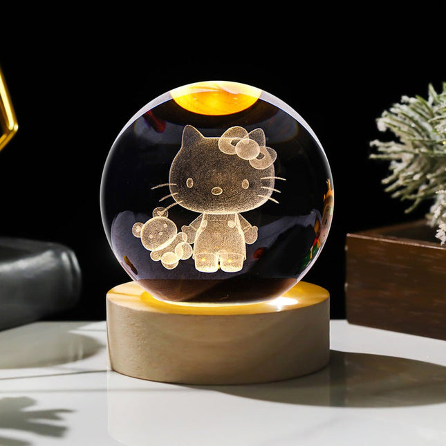 Hello Kitty Crystal Ball Lamp
