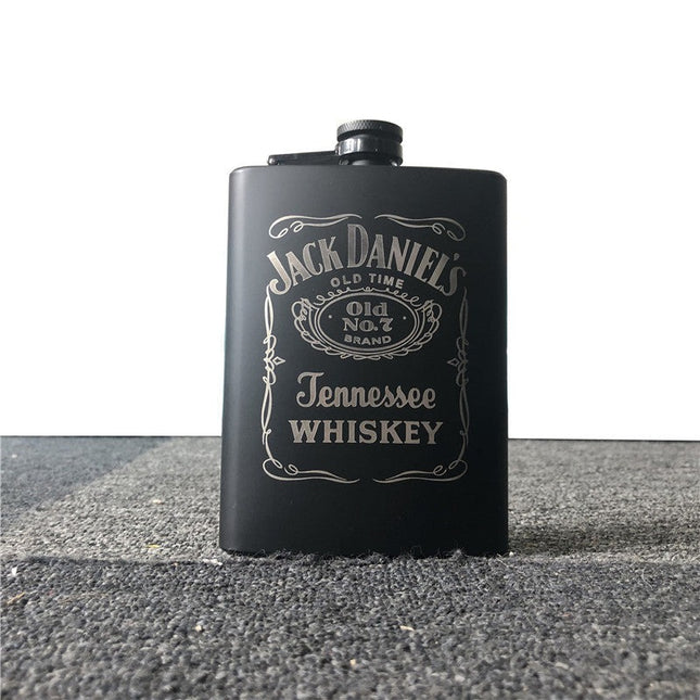 Jack Daniels  Hip flask Matt Finish Stainless Steel
