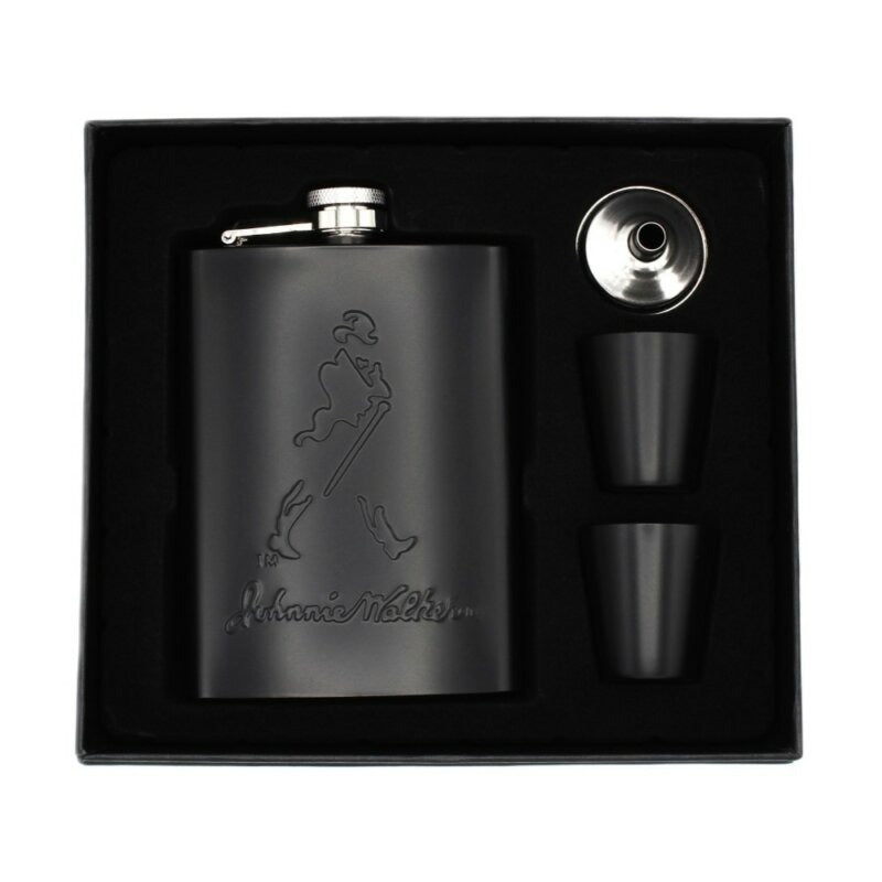 JW Stainless Steel Hip Flask Set with 2 Glass