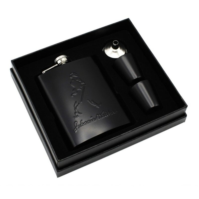 JW Stainless Steel Hip Flask Set with 2 Glass