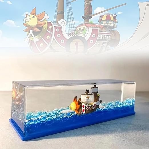 Luffy Ship In Blue Water Showpiece