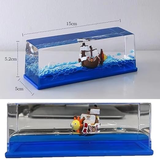 Luffy Ship In Blue Water Showpiece