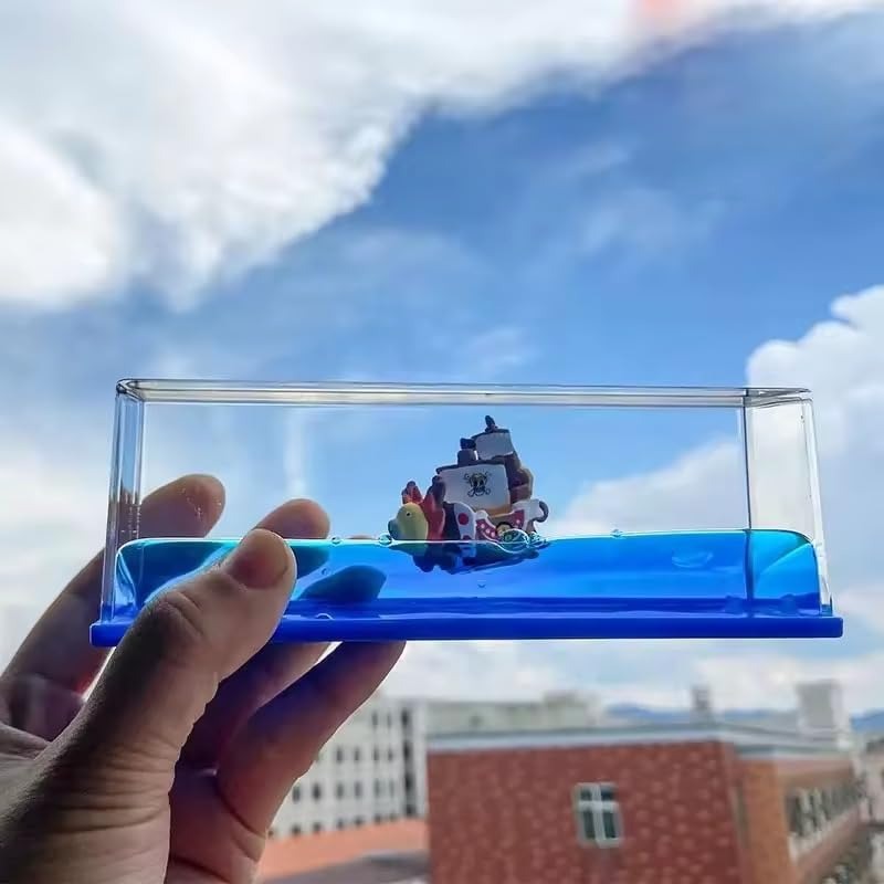 Luffy Ship In Blue Water Showpiece