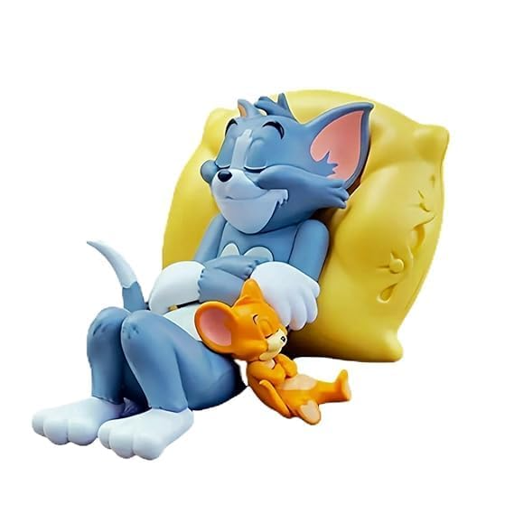 Tom & Jerry Cute Sleeping Car Interior Accessory – Adorable Cartoon Character Toy