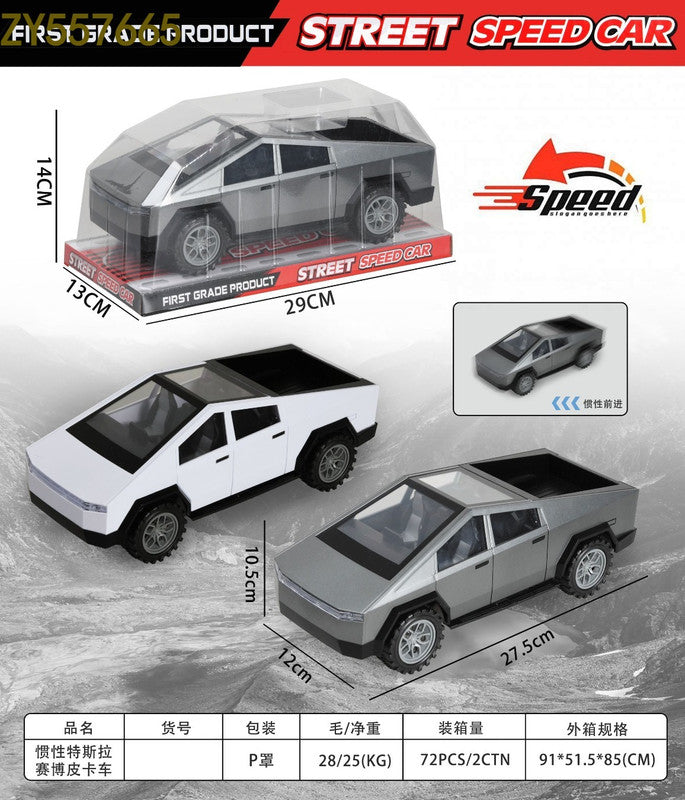 Tesla Cyber Truck Model Car Exclusive Alloy Metal Pull Back Die-cast Car Diecast Metal Toy