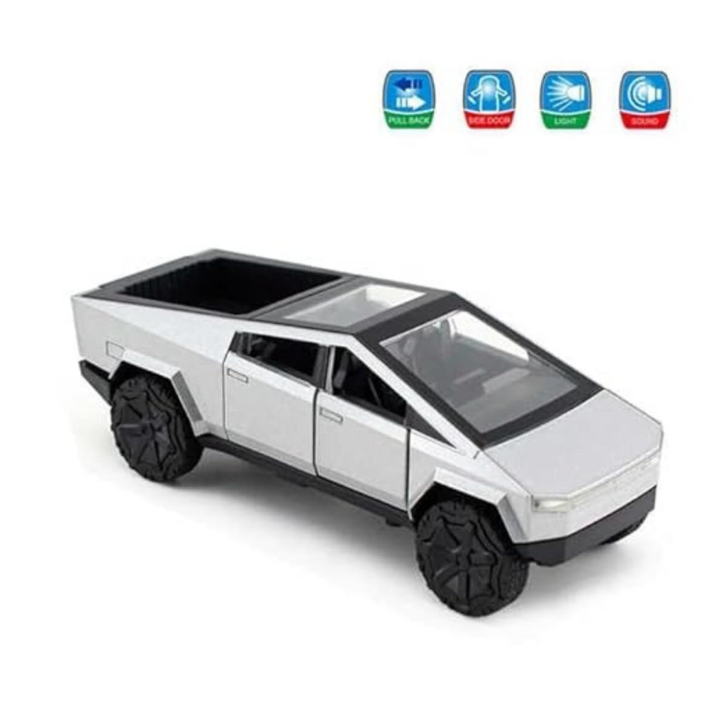 Tesla Cyber Truck Model Car Exclusive Alloy Metal Pull Back Die-cast Car Diecast Metal Toy