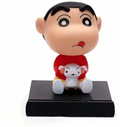 Shinchan With Shiro Bobblehead Action figure