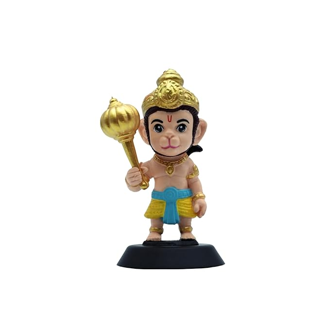 Hanuman Ji Figurine Showpiece for Car Dashboard, Home Office, Pooja Room