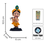 Shri Krishna with Flute Figurine Showpiece for Car Dashboard, Home Office |
