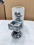 Skull Ashtray : Ceramic Skull Design Ashtray (D)