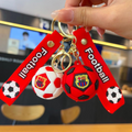 FC Barcelona football rubber keychain pack