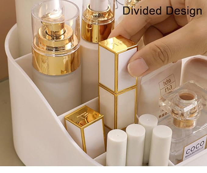 360° Rotating Makeup Organizer For Vanity, Large Capacity for Cosmetics, Cosmetics Skincare Organizers for, Jewelry, Skincare, Bathroom Organizer