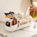 360° Rotating Makeup Organizer For Vanity, Large Capacity for Cosmetics, Cosmetics Skincare Organizers for, Jewelry, Skincare, Bathroom Organizer