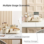 360° Rotating Makeup Organizer For Vanity, Large Capacity for Cosmetics, Cosmetics Skincare Organizers for, Jewelry, Skincare, Bathroom Organizer