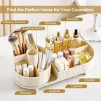 360° Rotating Makeup Organizer For Vanity, Large Capacity for Cosmetics, Cosmetics Skincare Organizers for, Jewelry, Skincare, Bathroom Organizer