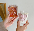 Exquisite Pink Bow Glass