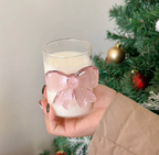 Exquisite Pink Bow Glass