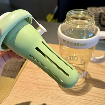 1300ML Double-Walled Vacuum Insulated Ice Cream Bottle, Large Capacity, Leak-Proof, BPA-Free Thermos for Hot & Cold Beverages