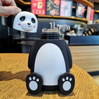Cute Panda Water Bottle for Kids – BPA-Free Leakproof Animal Shaped Bottle – Reusable & Portable Cartoon Drink Thermos