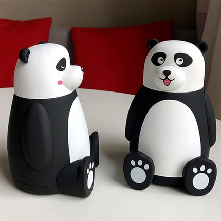 Cute Panda Water Bottle for Kids – BPA-Free Leakproof Animal Shaped Bottle – Reusable & Portable Cartoon Drink Thermos