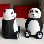 Cute Panda Water Bottle for Kids – BPA-Free Leakproof Animal Shaped Bottle – Reusable & Portable Cartoon Drink Thermos