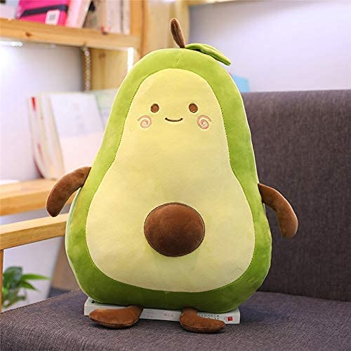 Avocado Plush Soft Toy – Cute Stuffed Avocado Pillow, Hugging Plush Doll for Kids (35cm)