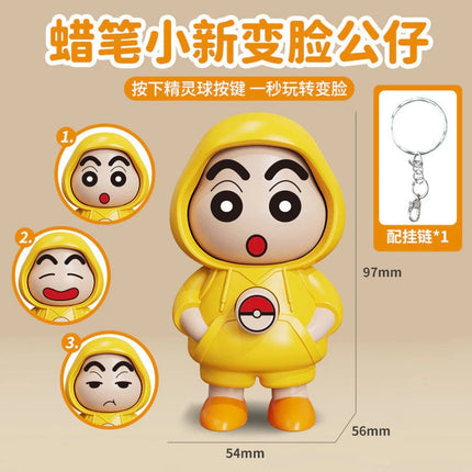 Shinchan Face Changing Keychain
