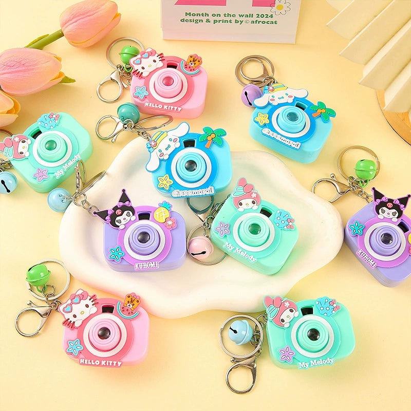 Kuromi/Kitty Mix Camera Keychain