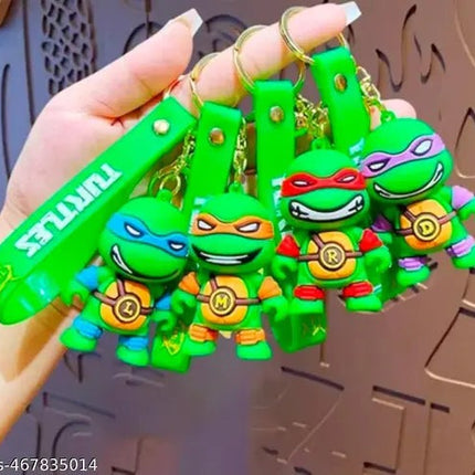 New Ninja Turtle Rubber Keychain