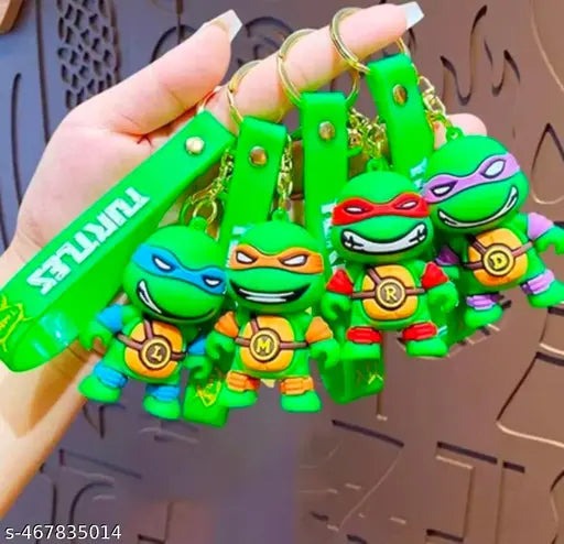 New Ninja Turtle Rubber Keychain