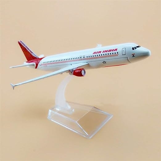 Air India A320 Diecast Metal Aircraft Model 16cm Premium Collectible Airplane for Kids & Adults.