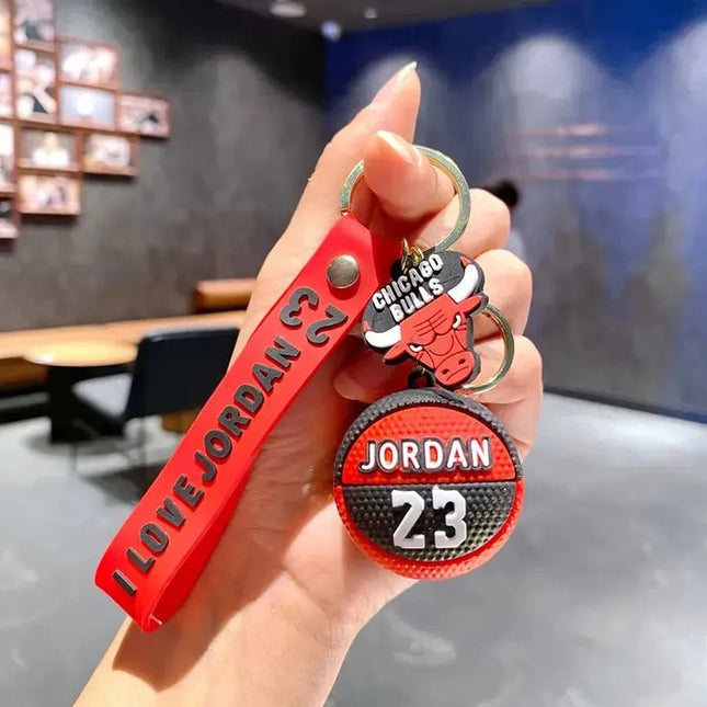 New Jordan 23 Football Rubber Keychain