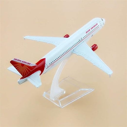 Air India A320 Diecast Metal Aircraft Model 16cm Premium Collectible Airplane for Kids & Adults.
