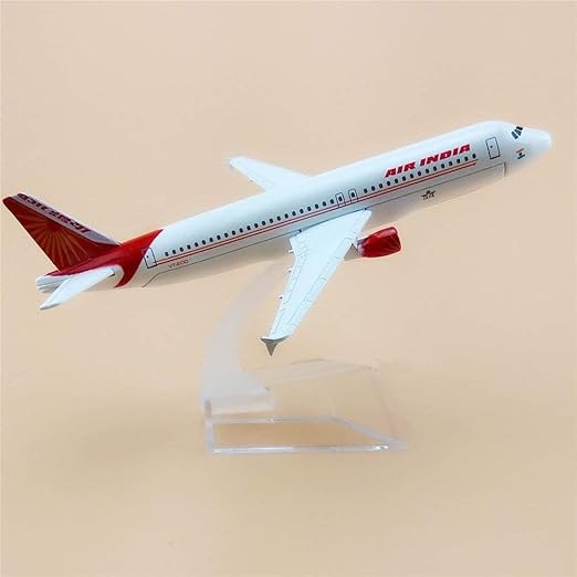 Air India A320 Diecast Metal Aircraft Model 16cm Premium Collectible Airplane for Kids & Adults.