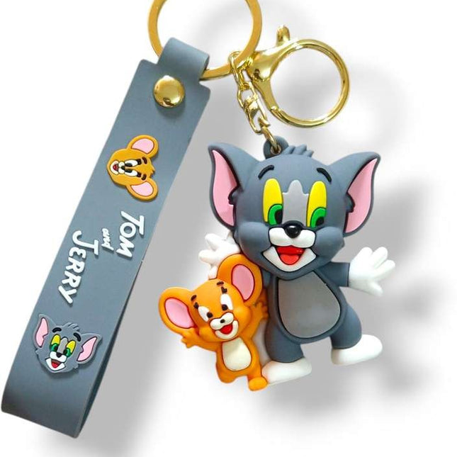 Tom & Jerry Friends Rubber Keychain