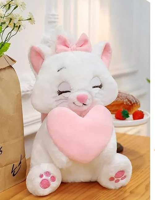 Marie Cat Heart Plush Doll
