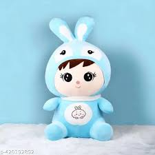 Stuffed doll with bunny cap Plush Toy