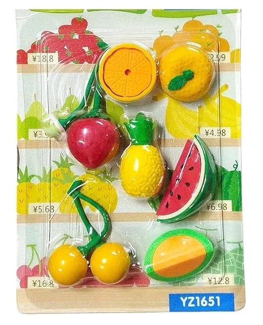 Dinosaur Eraser or Fruit Eraser