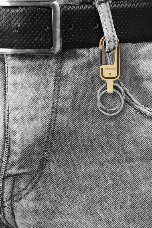 Omuda Premium and Stylish Hook Locking Metal Key Chain for Men & Women
